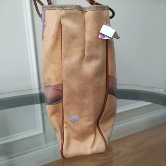 Vintage Anya Hindmarch printed Tote Bag 11x11x3.5" - Picture 4 of 16